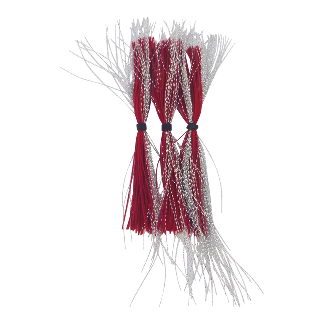 Dekoi Krystal Flash Lure Skirts, Silver Neon.