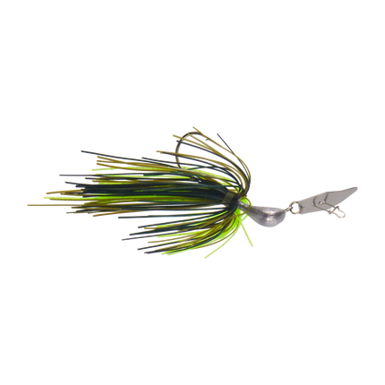 Dekoi 7gm Bladed Swim Jig, Chatterbait, Tree Frog, 2 pack.