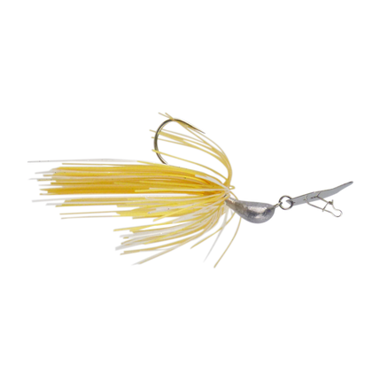 Dekoi 14gm Bladed Swim Jig, Chatterbait, Gold Shine, 2 pack.