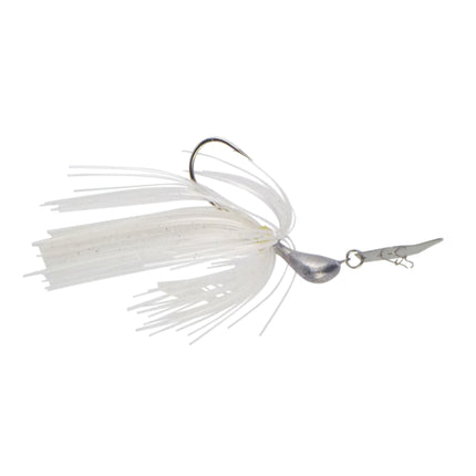 Dekoi 14gm Bladed Swim Jig, Chatterbait, Metallic Pearl, 2 pack.