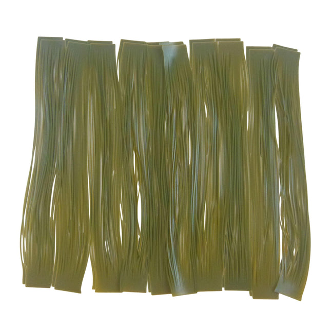 Artizan 22 strand silicon skirt, Green Pumpkin, Pack of 20.