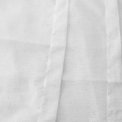 2 Sheer Voile Curtains 530cm wide 230cm long + 30 Hooks New.