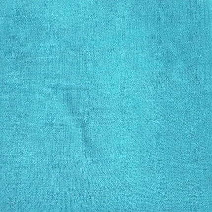 2 Long drop Sheer Voile Curtains 590cm x 270cm Drop+Hooks Pinch Pleat Lake Blue.