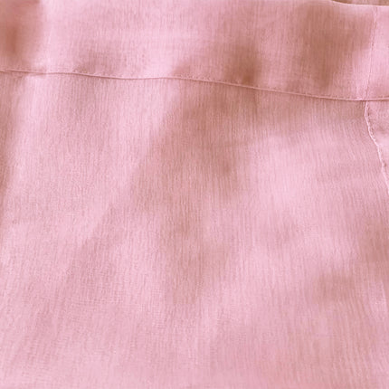 2 Long drop Sheer Voile Curtains 590cm wide 270cm Drop Pinch Pleat+30 Hook, Pink.