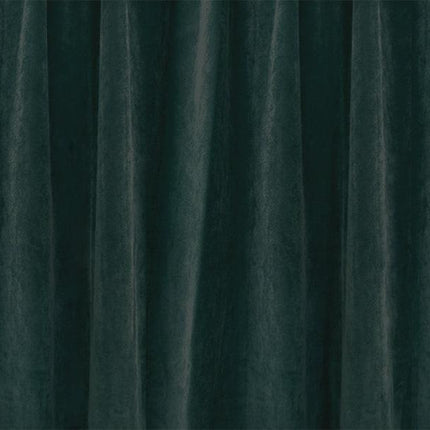 Large Thick Faux Mink Velvet Curtains 540x 230cm+30 Hooks Pinch Pleat, Green,New.