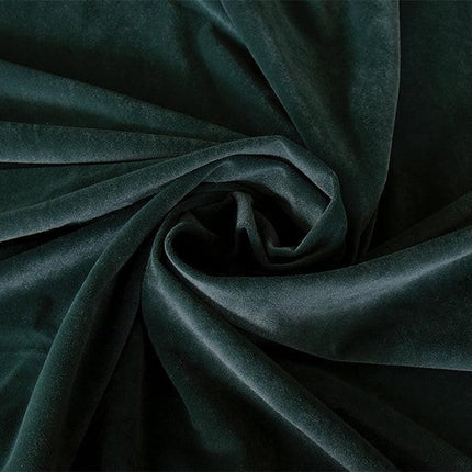 Large Thick Faux Mink Velvet Curtains 540x 230cm+30 Hooks Pinch Pleat, Green,New.