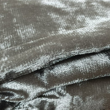 Large Thick Velvet Curtains Warp Knitted Velvet 540x270cm+Hooks Pinch Pleat Grey.