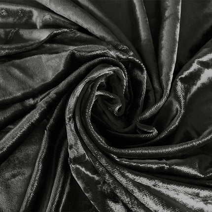 Large Thick Velvet Curtains Warp Knitted Velvet 540x270cm+Hooks Pinch Pleat Grey.