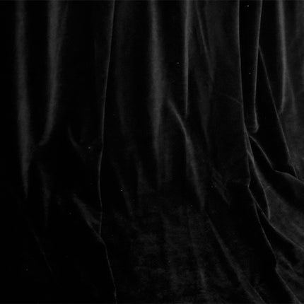Large Thick Faux Mink Velvet Curtains Blockout 550x 230cm+Hook Pinch Pleat Black.