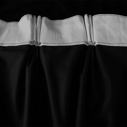 Large Thick Faux Mink Velvet Curtains Blockout 550x 230cm+Hook Pinch Pleat Black.