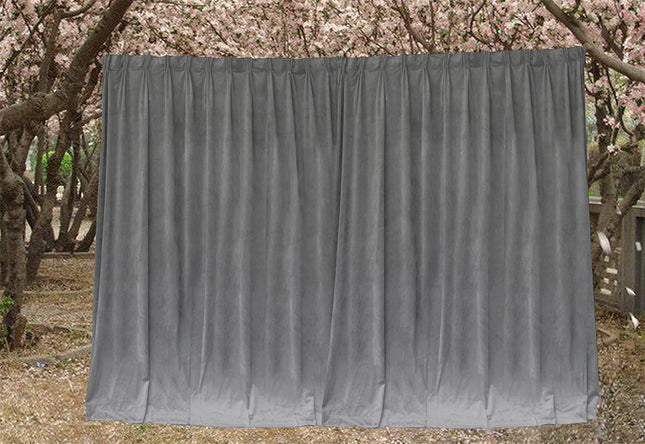 Large Thick Velvet Blockout Curtains 550x 230cm PINCH PLEAT 2 panel+Hooks Grey.