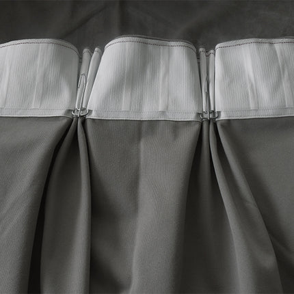 Large Thick Velvet Blockout Curtains 550x 230cm PINCH PLEAT 2 panel+Hooks Grey.