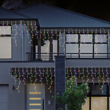 960 LEDs Snowing Icicle Lights – available in 4 Colors - Multicolor.