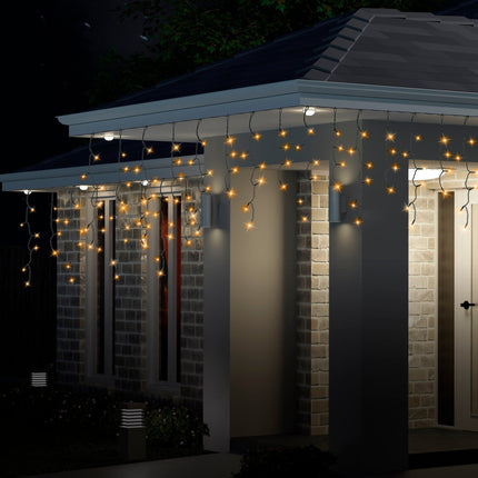 300 LED Icicle Flashing Lights available in 4 Colors - Blue & White.