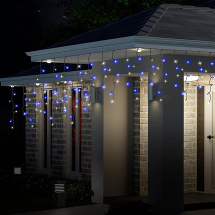 300 LED Icicle Flashing Lights available in 4 Colors - Blue & White.