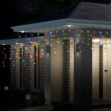 300 LED Icicle Flashing Lights available in 4 Colors - Blue & White.