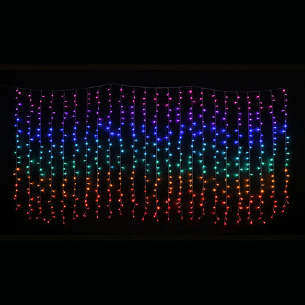 LED Curtain Lights Rainbow Color available in 2 sizes - 1.8 meter.
