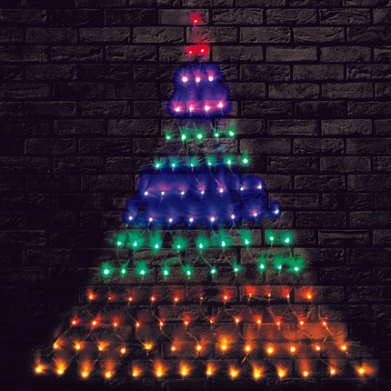 LED Christmas Tree Rainbow Wall Net Lights.
