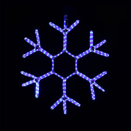 LED Ropelight Snowflake Twinkle Cool White.
