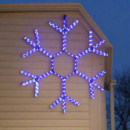 LED Ropelight Snowflake Twinkle Cool White.