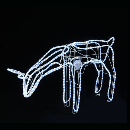 LED Ropelight Standing Reindeer Small Moving Cool White available in 2 types - Standing.