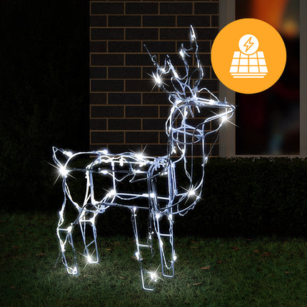 Solar LED Standing 3D Reindeer - 60 cm.