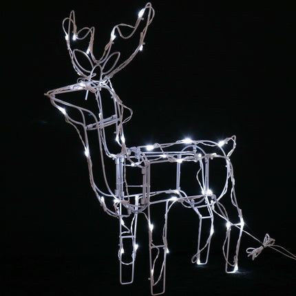 Solar LED Standing 3D Reindeer - 60 cm.