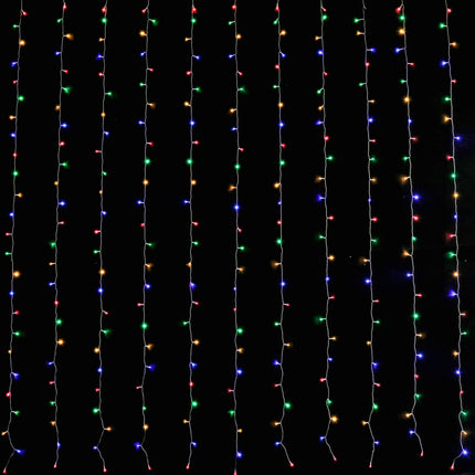 LED Curtain Lights 6mx3m 600 Multi-Color.