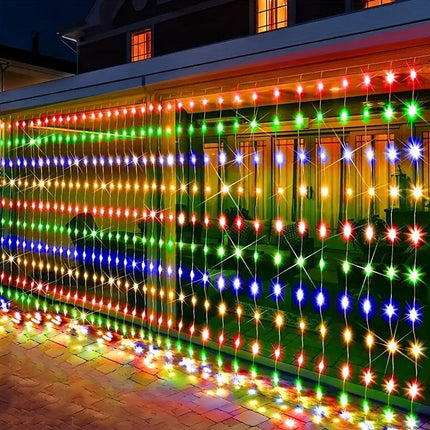LED Curtain Lights 6mx3m 600 Multi-Color.