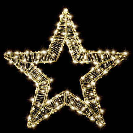 LED Starry Gold 3D Star – 50cm.