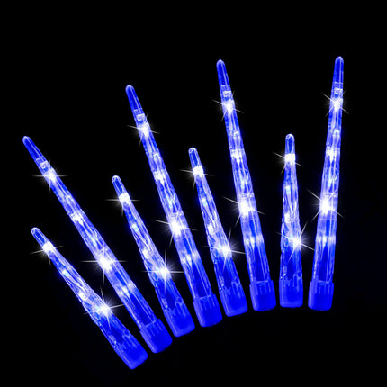 LED Icicle Tube Lights 24-Pack Available in 2 Colors - White.