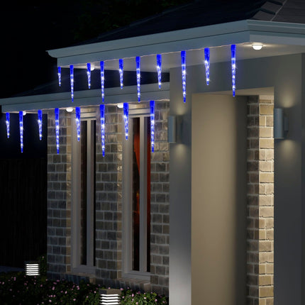 LED Icicle Tube Lights 24-Pack Available in 2 Colors - White.