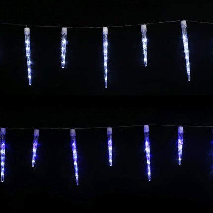 LED Icicle Tube Lights 24-Pack Available in 2 Colors - White.