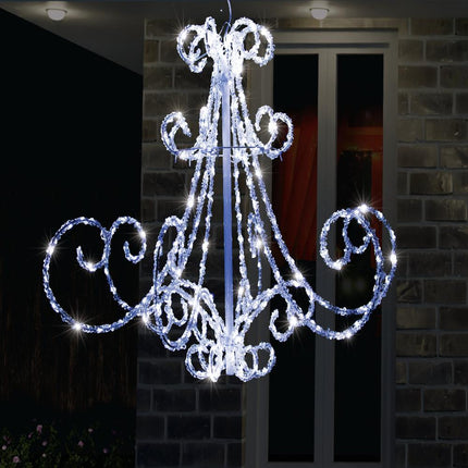 LED Acrylic Chandelier Flashing available in 2 colors - Multicolor.