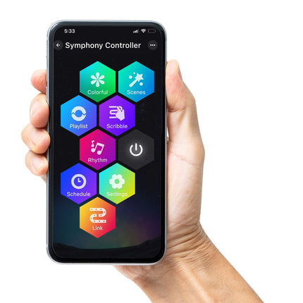 App Controlled LED Lightshow Spinner 60cm.