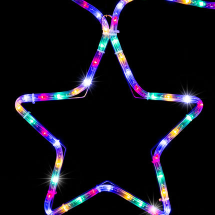 LED Ropelight 5 Stars Chain available in 2 Colors - Multicolor.