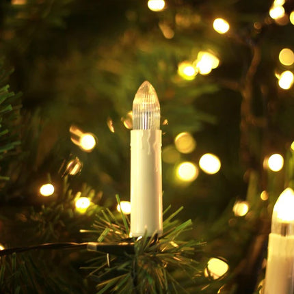 LED Clip on Candle Lights 20pk Warm White.