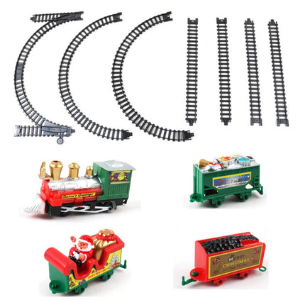 Realistic Christmas Electric Train Set.