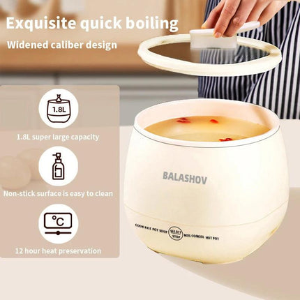 NNEOBA 1.8L Multifunctional Electric Mini Rice Cooker.