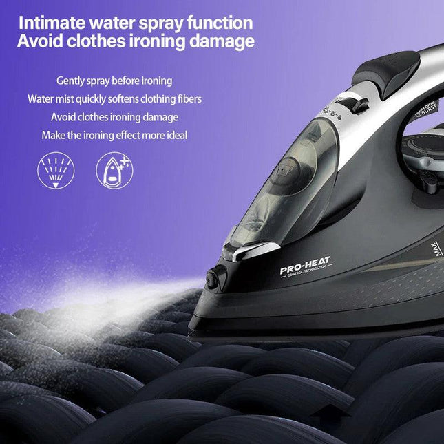2200W Professional Steam Iron with Ceramic Soleplate.