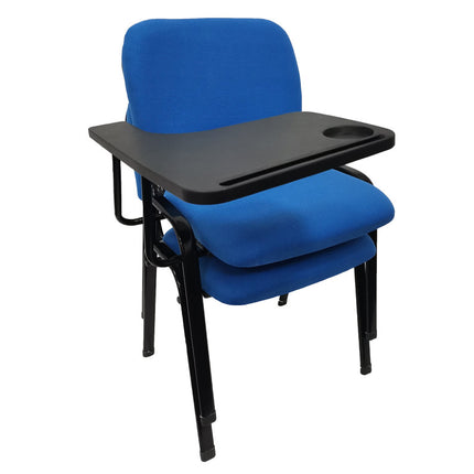 NNECN Lecture Chair with Table Top for Classroom Lecture Training Conference (Set of 6-Blue).