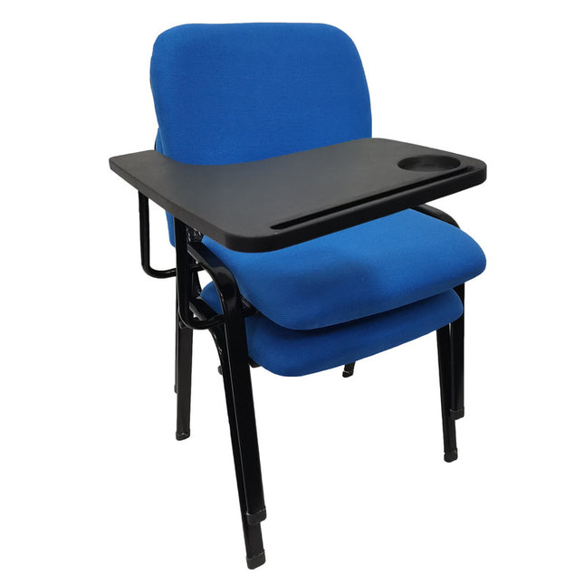 NNECN Lecture Chair with Table Top for Classroom Lecture Training Conference (Set of 6-Blue).