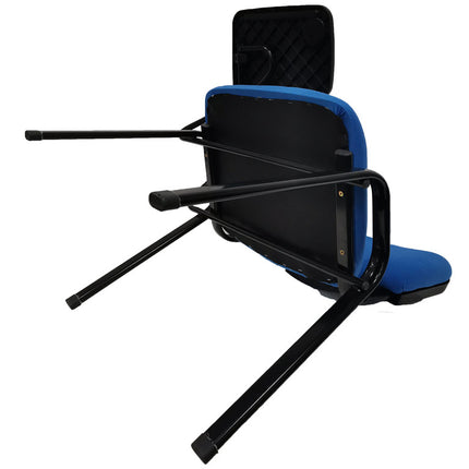 NNECN Lecture Chair with Table Top for Classroom Lecture Training Conference (Set of 6-Blue).