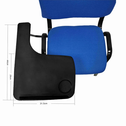NNECN Lecture Chair with Table Top for Classroom Lecture Training Conference (Set of 6-Blue).