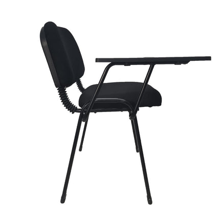 NNECN Lecture Chair with Table Top for Classroom Lecture Training Conference (Set of 6-Black).