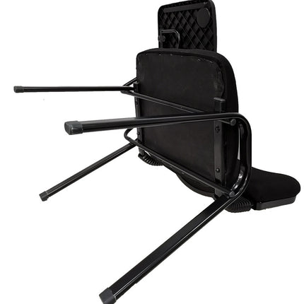 NNECN Lecture Chair with Table Top for Classroom Lecture Training Conference (Set of 6-Black).