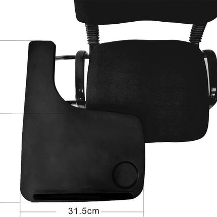 NNECN Lecture Chair with Table Top for Classroom Lecture Training Conference (Set of 6-Black).