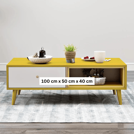 NNECN Modern TV Stand Side table & Coffee Table package for Living Room.
