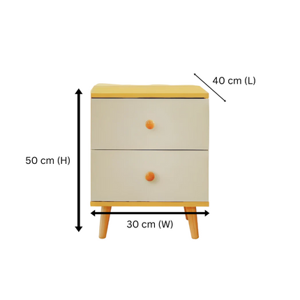 NNECN 5 Layer White Drawer Chest Storage with Bedside Table.