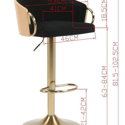 WINFREY GAS LIFT BAR STOOL.